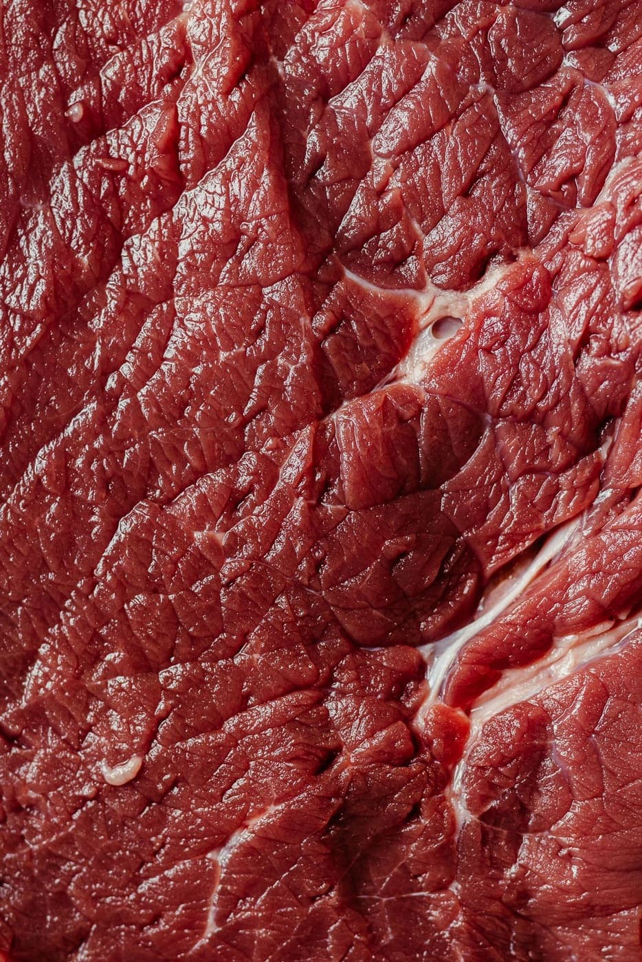 Close-up of raw beef grain